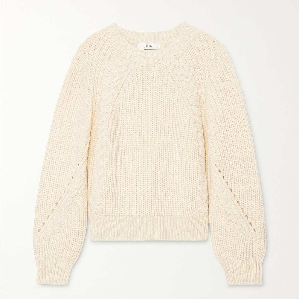 Joie Cream Wool Cable Knit Sweater – Size S – NWOT